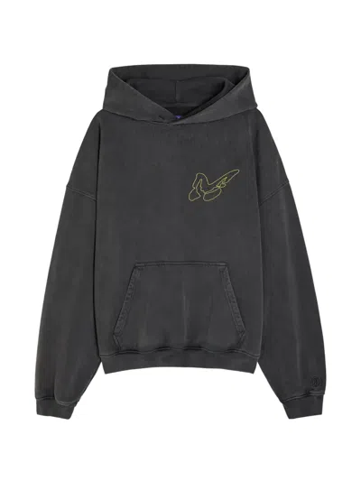 Picante Buttefly-graphic Hoodie In Gray