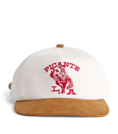 Picante Cowboy Crew Cap In White
