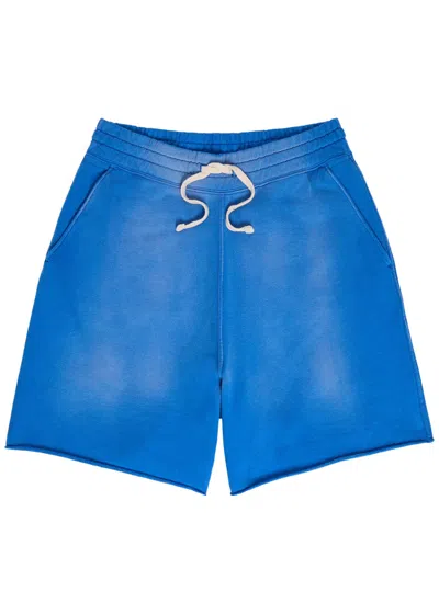 Picante Everyday Faded Cotton Shorts In Blue