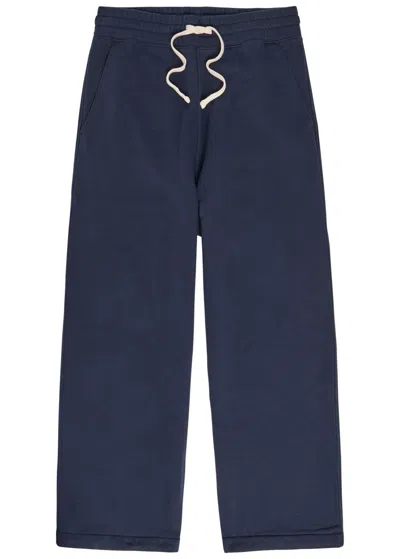 Picante Everyday Wide-leg Cotton Sweatpants In Blue