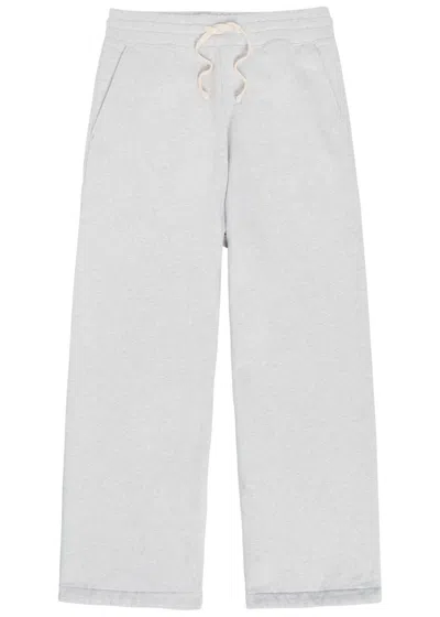 Picante Everyday Wide-leg Cotton Sweatpants In White