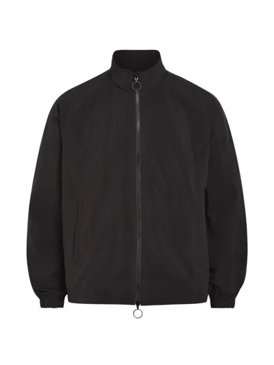 Picante Raglan-sleeve Zip-up Jacket In Black