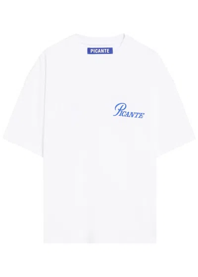 Picante Record Logo-print Cotton T-shirt In Multi