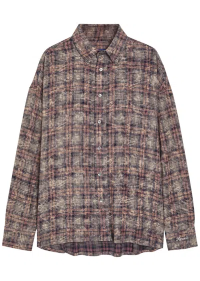 Picante Rocco Checked Cotton Shirt In Multi