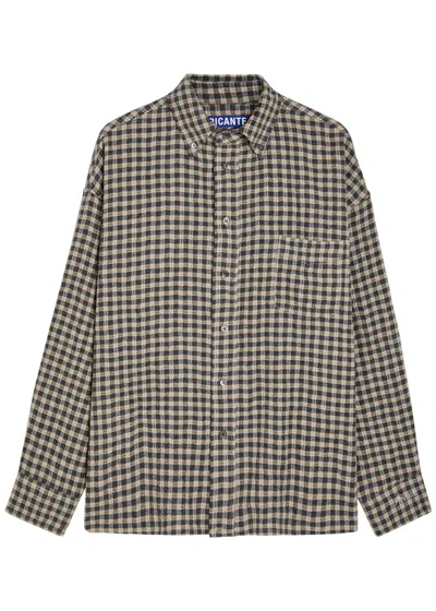 Picante Rocco Checked Shirt In Brown