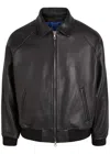 Picante Senna Logo-embossed Leather Jacket In Black