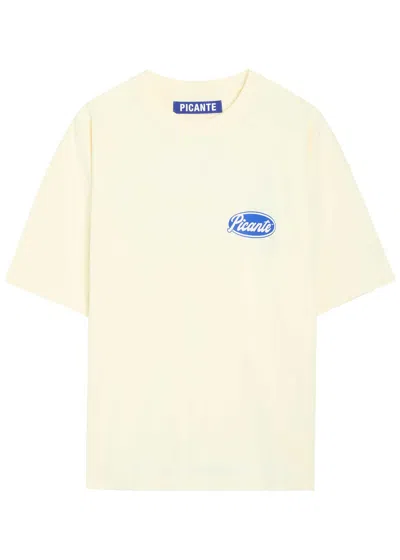 Picante Sienna Logo-print Cotton T-shirt In White