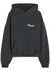 Picante Tailor Logo-embroidered Hooded Cotton Sweatshirt In Black