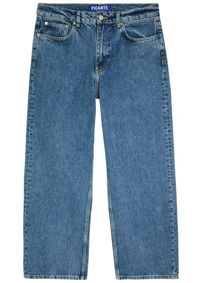 Picante V308 Relaxed Straight-leg Jeans In Blue