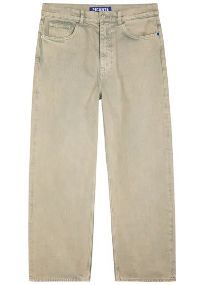 Picante V308 Relaxed Straight-leg Jeans In Gray