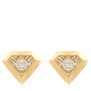 Picasso And Co 18k Yellow Diamond Cut Earrings In Gold Tone / Yellow