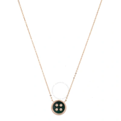 Picasso And Co Buttons Collection 18k Rose Gold Diamond Necklace In Gold / Gold Tone / Rose / Rose Gold / Rose Gold Tone