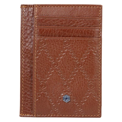 Picasso And Co Leather Card Holder- Tan In Brown