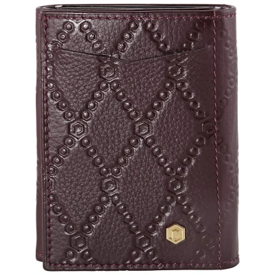 Picasso And Co Leather Wallet- Burgundy