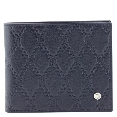 Picasso And Co Leather Wallet- Navy Blue