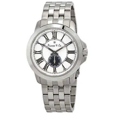 Pre-owned Picasso And Co Quartz Silver Dial Men's Watch Pwroslvb