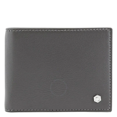 Picasso And Co Slim Leather Wallet- Grey In Gray