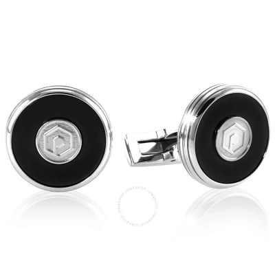 Picasso And Co Stainless Steel Cufflinks In Black / Ink