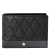 PICASSO AND CO PICASSO AND CO TWO-TONE LEATHER WALLET- BLACK/GREY