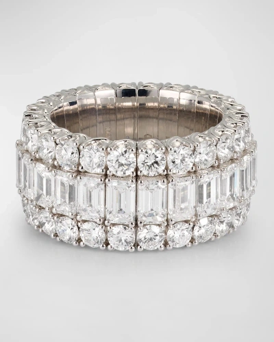 Picchiotti Platinum Xpandable Diamond Ring In Metallic