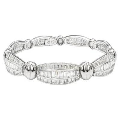 Pre-owned Picchiotti Straight Baguette Diamond Bracelet – 18k White Gold