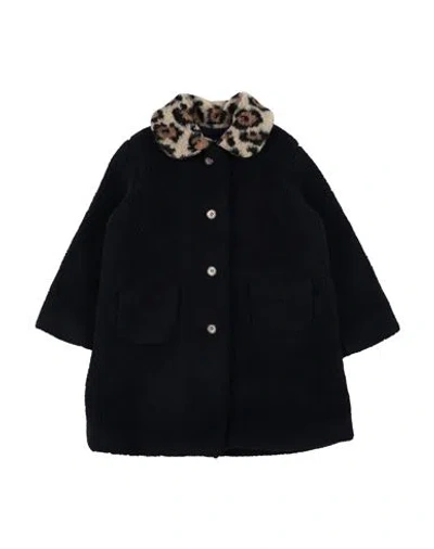 Piccola Ludo Babies'  Toddler Girl Coat Midnight Blue Size 4 Polyamide, Polyester
