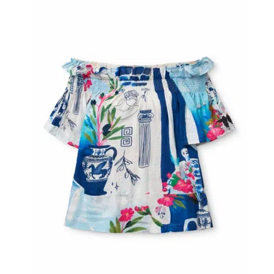 Pick Happy Women's Blue Breeze Top Santorini Limited