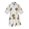 Pick Happy Women's Green / White Puff Sleeve Chloe Mini Dress With Pintuck Details In Green/white
