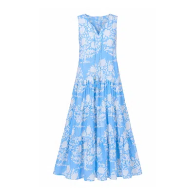 Pick Happy Women's Relax Maxi Dress Tree Babyblue In Blue