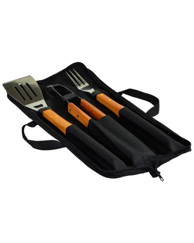 Picnic At Ascot 3pc Barbecue Set In Black