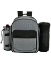 Picnic At Ascot Backpack Cooler For 4 With Blanket