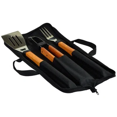 Picnic At Ascot Bbq Grilling Tool Set In Stainless Steel