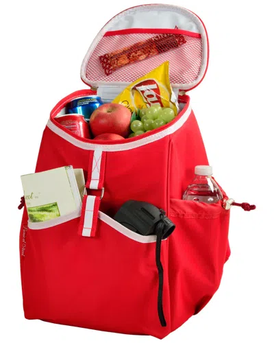 Picnic At Ascot Bold Cooler Backpack In Red