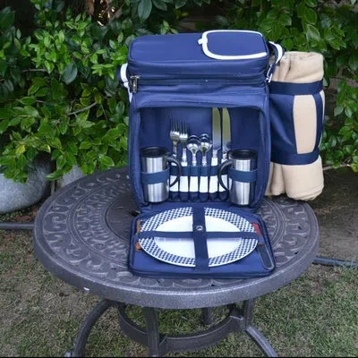 Picnic At Ascot Bold Picnic Cooler In Blue