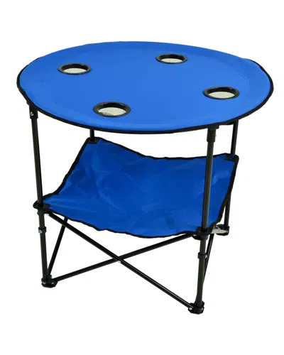 Picnic At Ascot Canvas Picnic Table In Blue