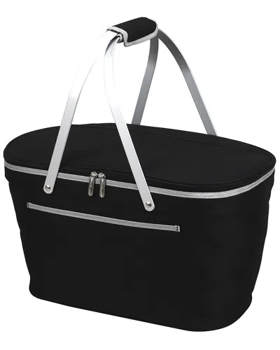 Picnic At Ascot Collapsible Cooler Basket In Black