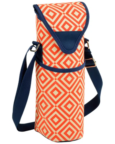 Picnic At Ascot Diamond Collection Single-bottle Tote In Orange
