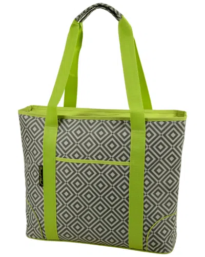 Picnic At Ascot Diamond Granite Extra Large Insulated Cooler Tote In Green