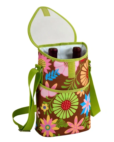Picnic At Ascot Double Bottle Carrier In Floral