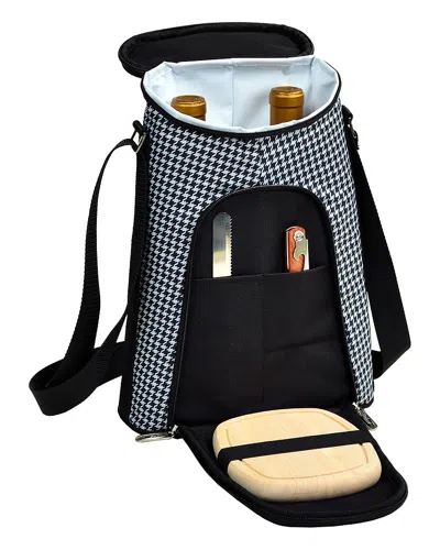 Picnic At Ascot Double Bottle Carrier With Cheese Set In Multi