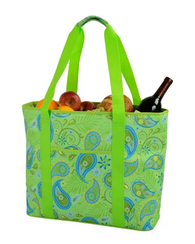 Picnic At Ascot Extra Large Insulated Cooler Tote In Green