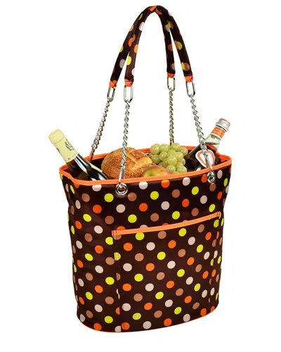 Picnic At Ascot Insulated Cooler Tote With Chain Handle In Multi