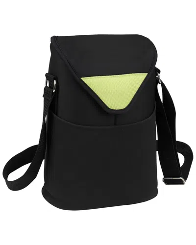Picnic At Ascot Neo Two Bottle Wine Carrier In Black