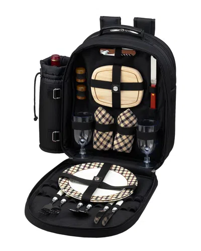 Picnic At Ascot Picnic Backpack Cooler For Two In Black