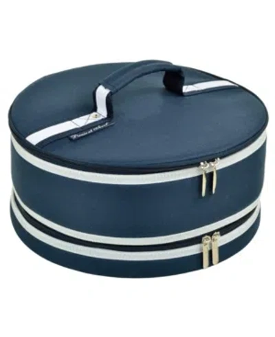 Picnic At Ascot Pie, Cake, Salad Carrier 12" Diameter In Navy