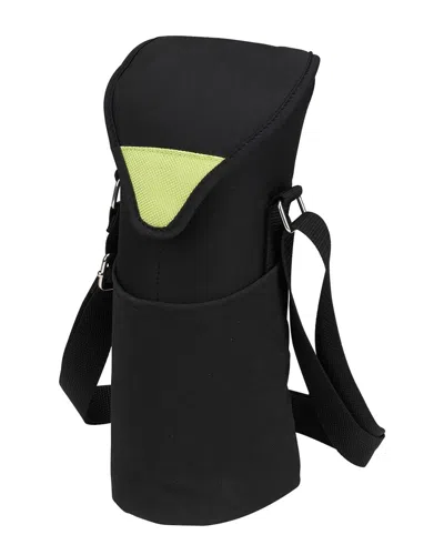 Picnic At Ascot Single Bottle Tote In Black