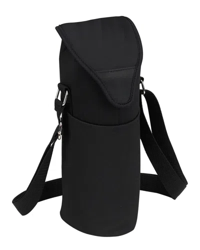 Picnic At Ascot Single Bottle Tote In Black
