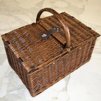 Picnic At Ascot Surrey Picnic Basket  With Blanket For Two In Hamptons