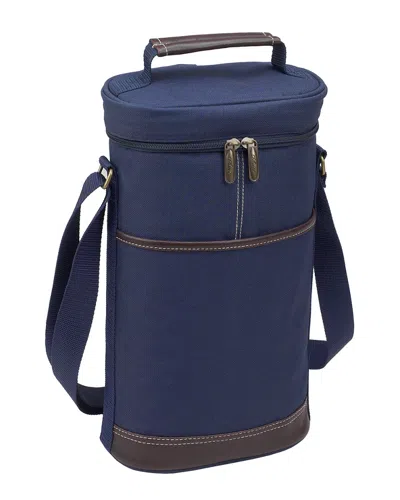 Picnic At Ascot Travel 2-bottle Wine Tote In Blue