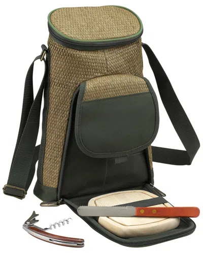 Picnic At Ascot Travel Cooler With Cheese Set In Green